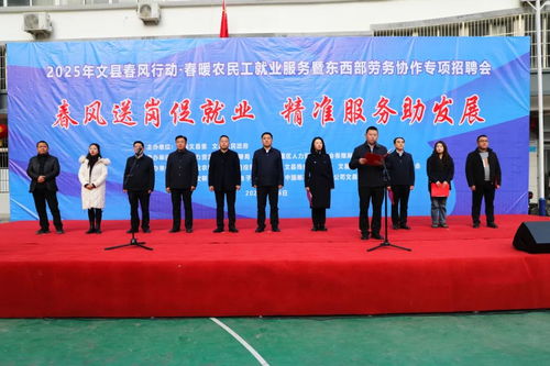2025年隴南文縣春風(fēng)行動(dòng) 春暖農(nóng)民工就業(yè)服務(wù)暨東西部勞務(wù)協(xié)作專項(xiàng)招聘會(huì)成功舉辦
